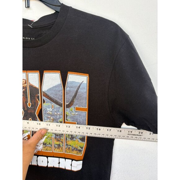 Texas Longhorns Graphic T-Shirt By Mitchell & Ness College Vault Black Size S - Picture 6 of 9